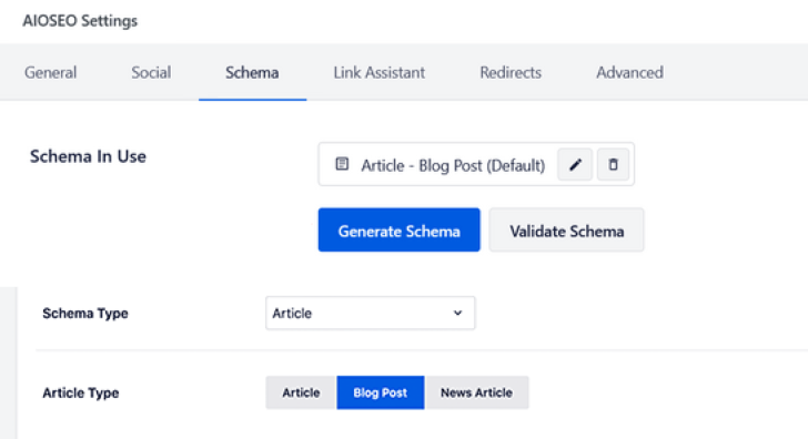 local SEO settings on All in One SEO