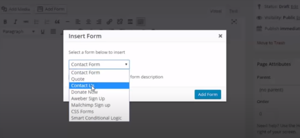 Drag and drop advanced forms building 