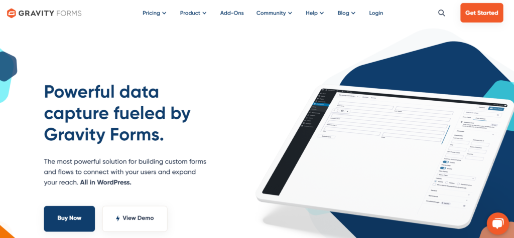 Contact form plugin Gravity Forms 