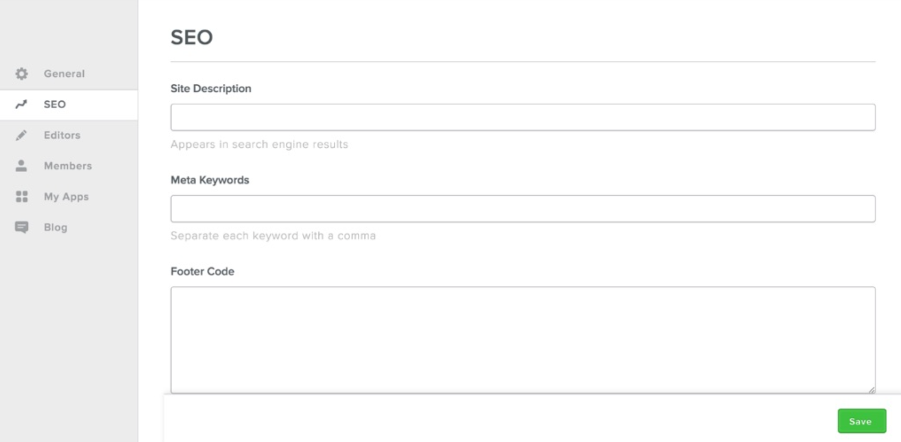 Seo settings. /Source: weebly.com