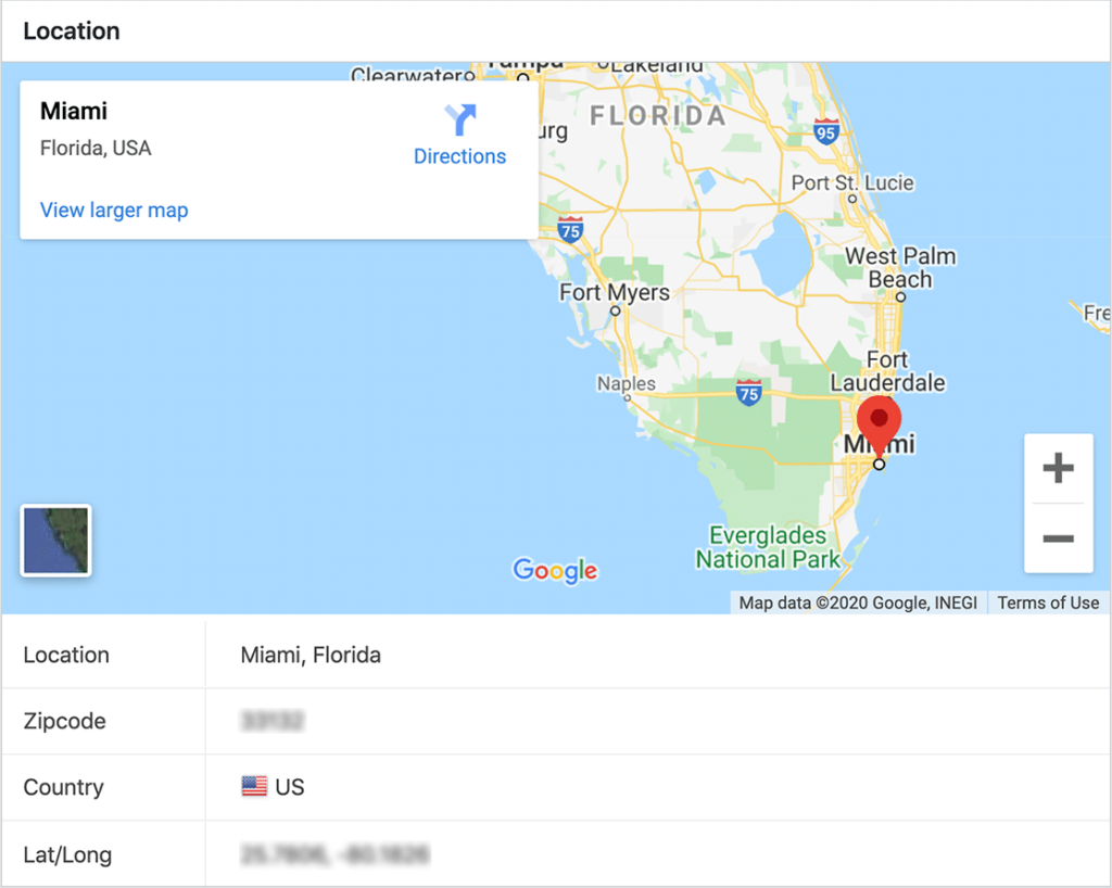 customer feedback based on geolocation data